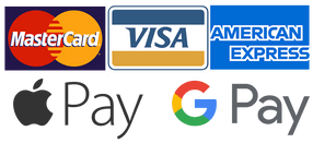 Visa, MasterCard, Apple Pay
